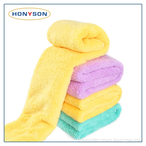 Microfiber Coral Fleece Towel